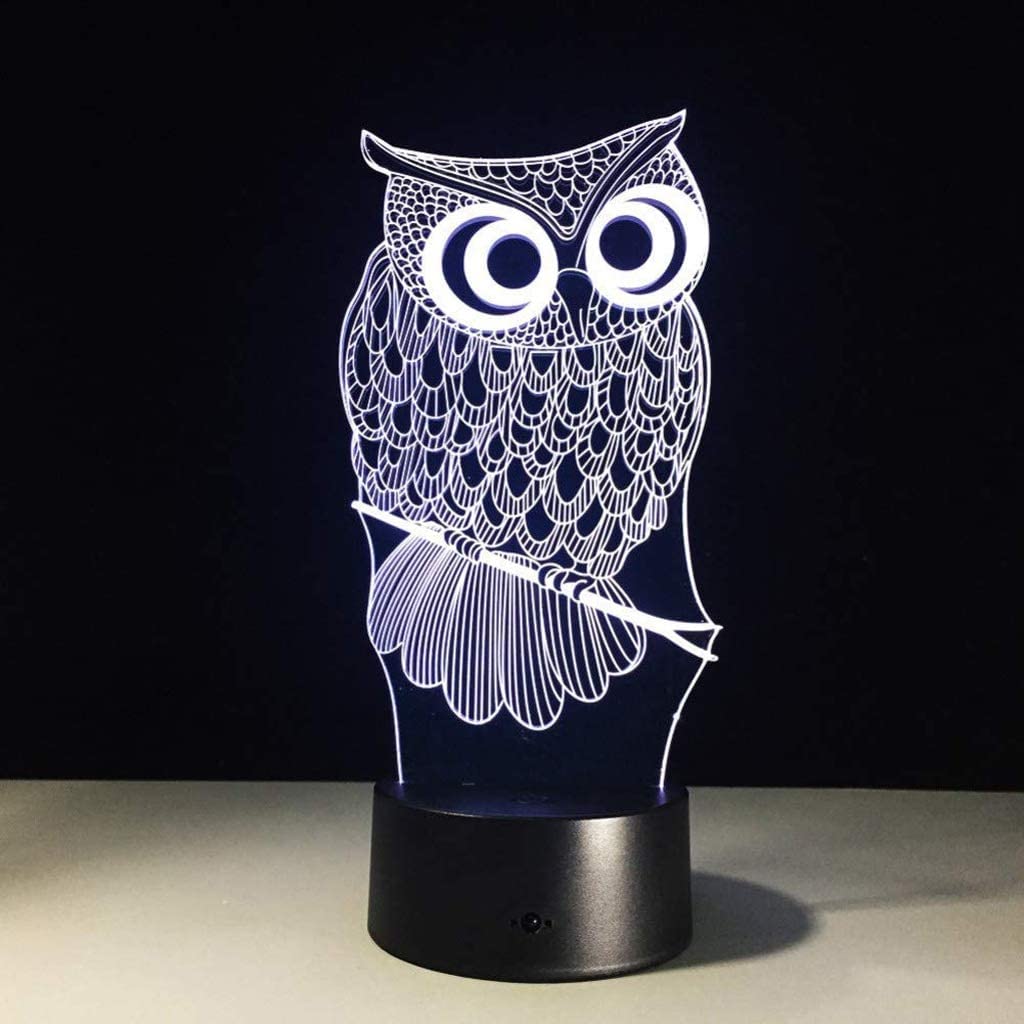 Veilleuse 3D, lampe de chevet pour chambre à coucher, petite lampe de bureau, dortoir d'étudiant, lampe d'alimentation pour bébé