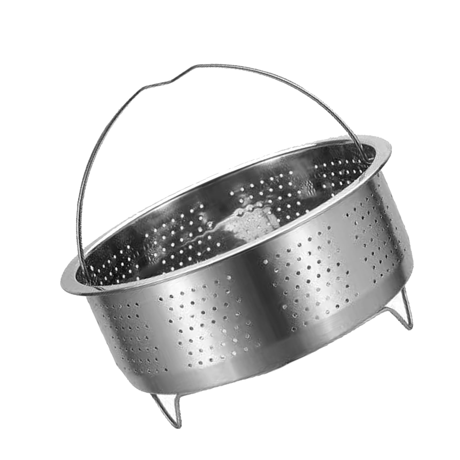 Stainless Steel Steamers Basket With Handle Food Strainer Basket Steaming Tray Steaming Grids Vegetable Steamers Rack
