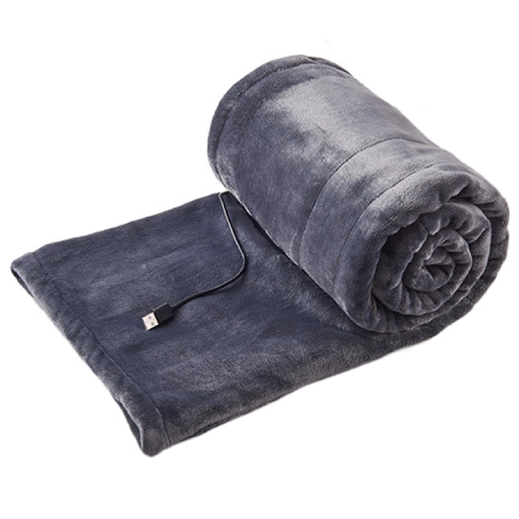 NASSMOSSE USB Heated Blanket, Cordless Heat Blankets Electric with 3 Heating Levels, Portable Heated Throw for Office Home, No Battery Pack 63x31