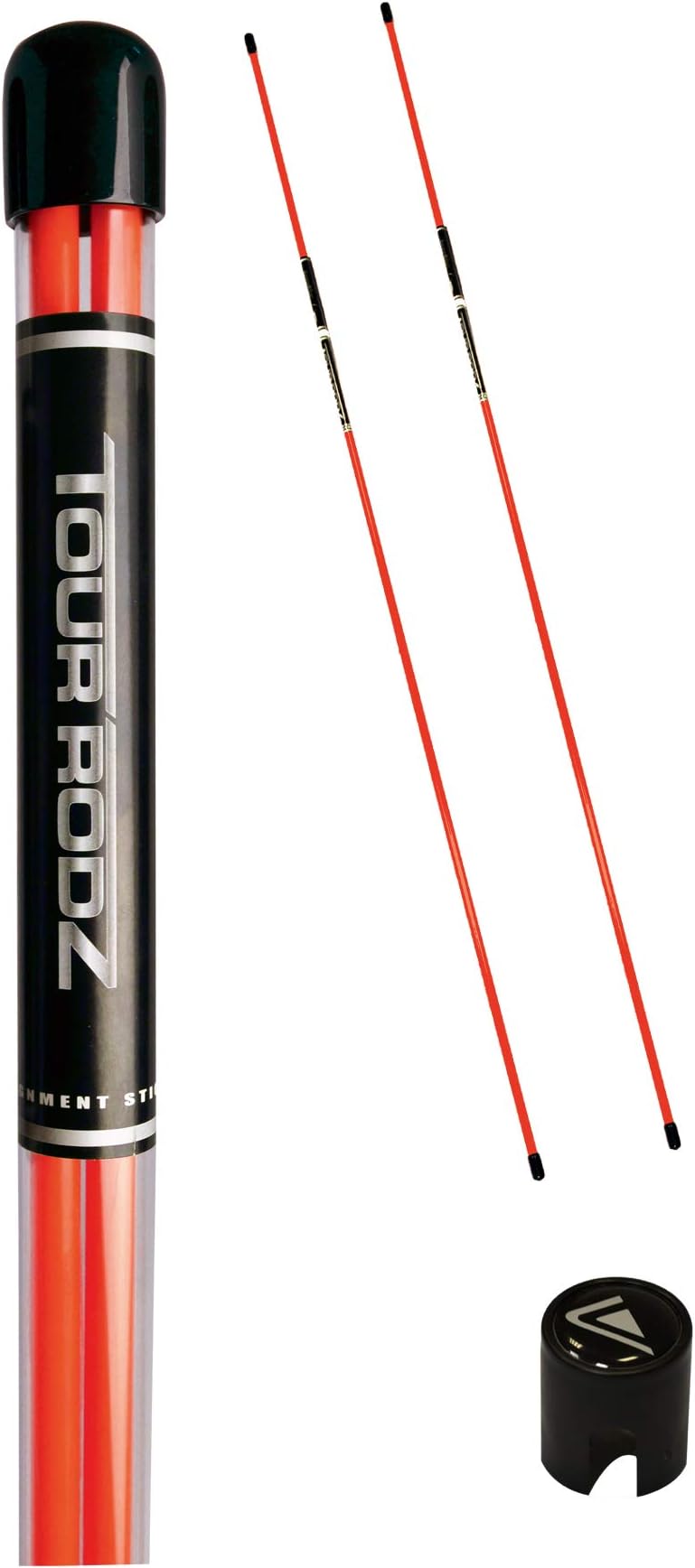 Longridge Tour Rodz Alignment Sticks Golf Practice Aid - Orange