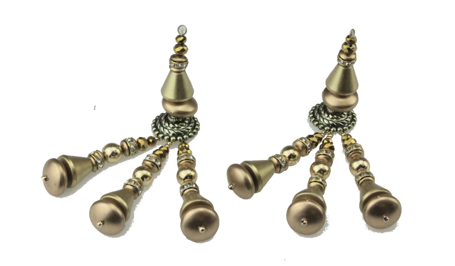 IndiabazaarIndia Bazaar Big/Large Gold, Matte Gold, Shiny Gold Saree Blouse Duppata Lehenga Latkan Tassel (Style 29.5)