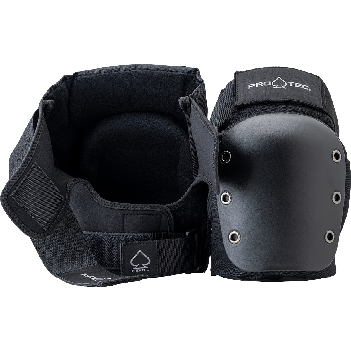 Protec Street Knee Open Back YTH-Black