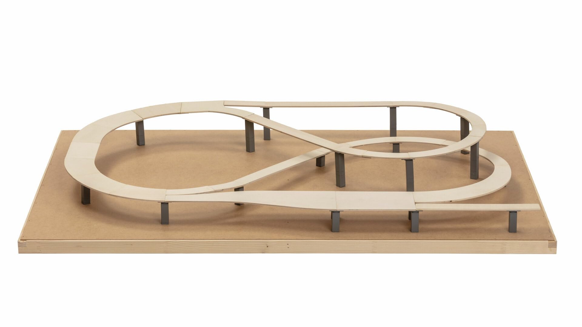 NOCH® Easy Track® Mittelberg Track Kit, 1:160 Scale for Gauge N Model Making, Expandable and Flexible