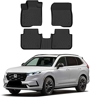 DESLE 2023 Honda CRV Floor Mat,All-Weather.Full Covered Floor Mat,1st & 2nd Row Liner,Rubber.Only Fit 2023-2024 Honda CR-V Floor Mats