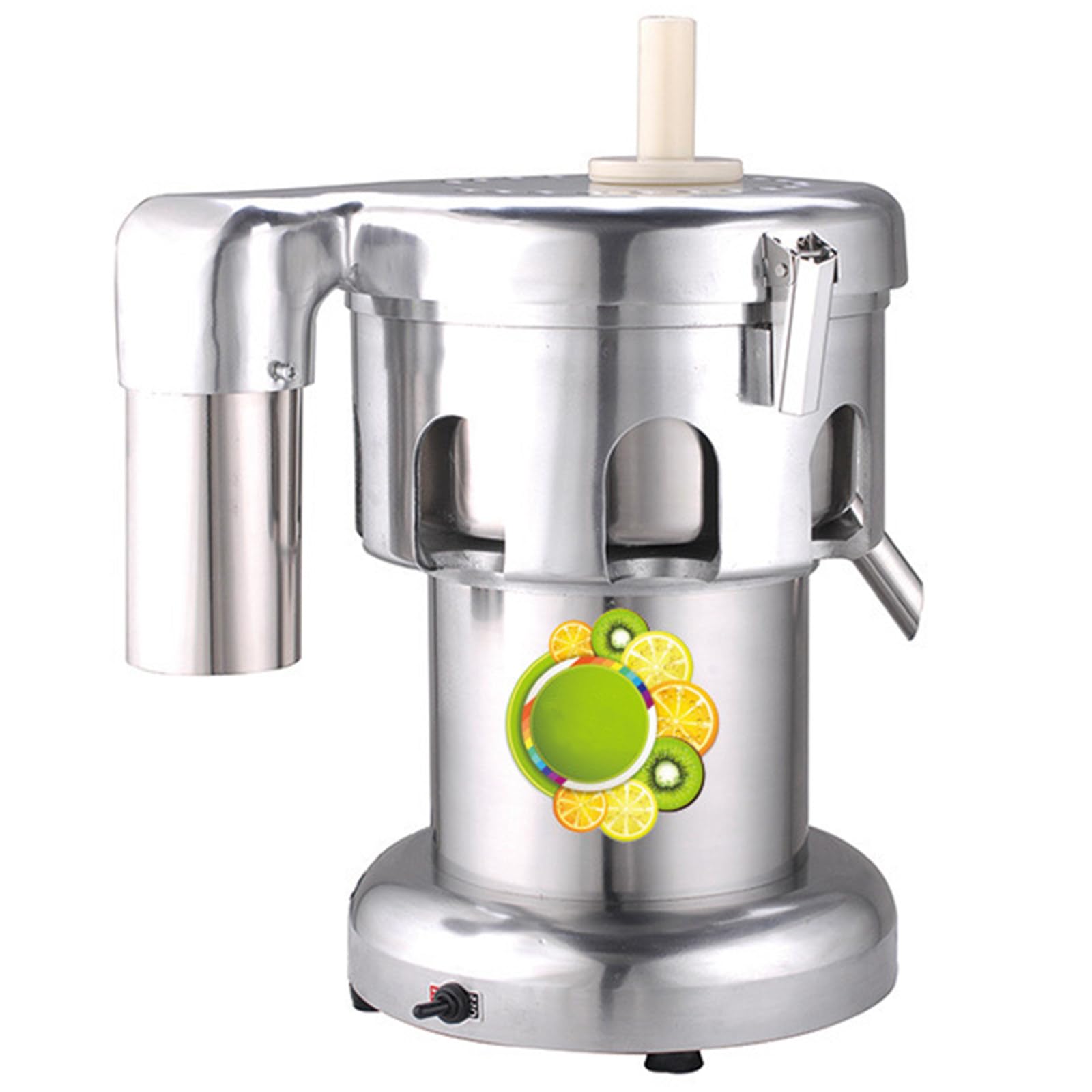 Extracteur De Jus Professionnel 550 W, Centrifugeuse en Acier Inoxydable, avec Grande goulotte d'alimentation, pour magasins de jus et Restaurants