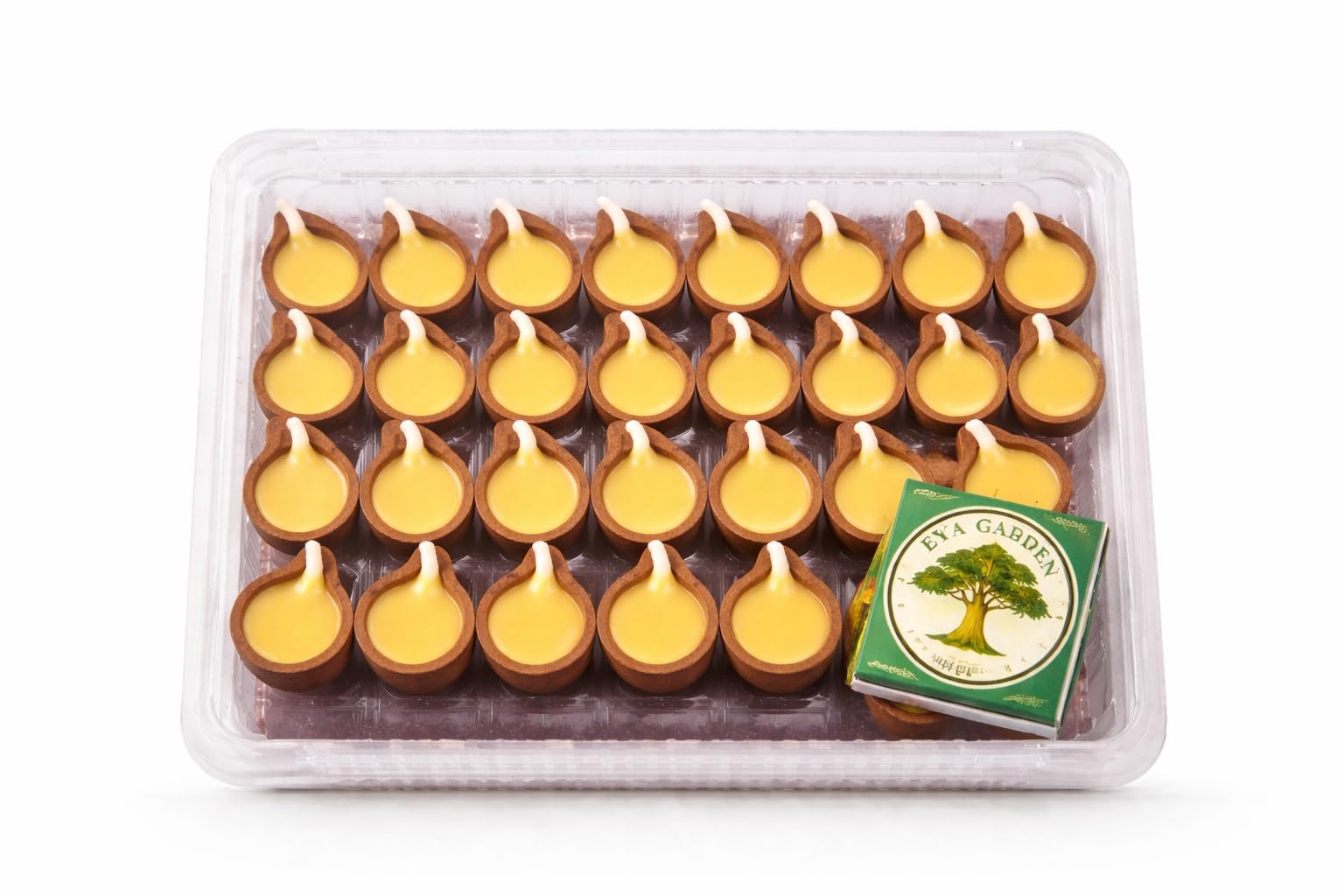 Pure Cow Ghee Diya 27 Pieces with Matchbox | Ready-to-Use Terracotta Lamp with Ghee | Long Lasting Smoke-Free Pooja Diya for Diwali, Aarti & Daily Worship-image-1