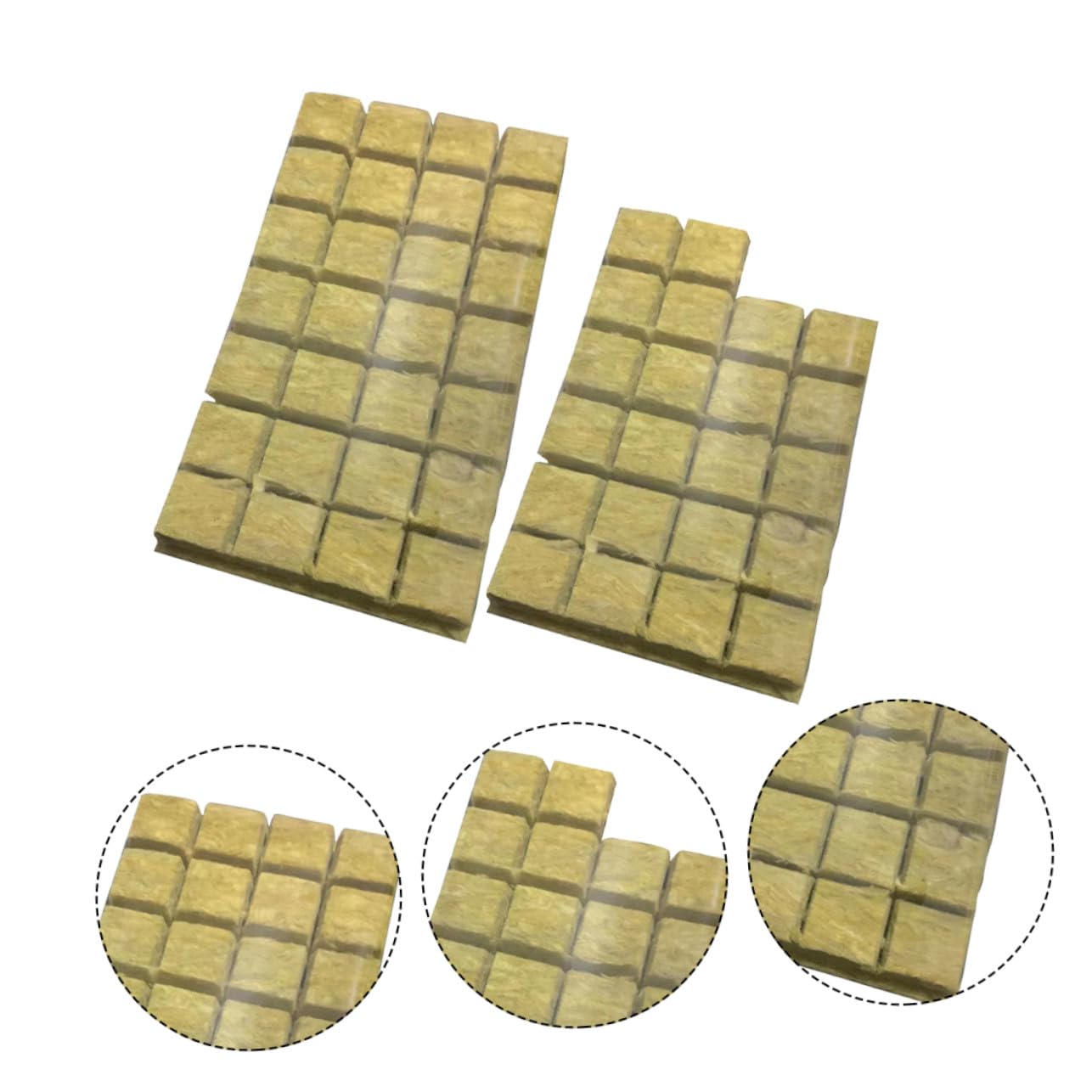 GALPADA Pastilles De Culture Hydroponique Cubes 25x25x40 Mm pour Semis Intérieur Et Balcon, Substrat sans Terre Haute Rétention d'eau, 100 Unités pour Jardinage Hors Sol