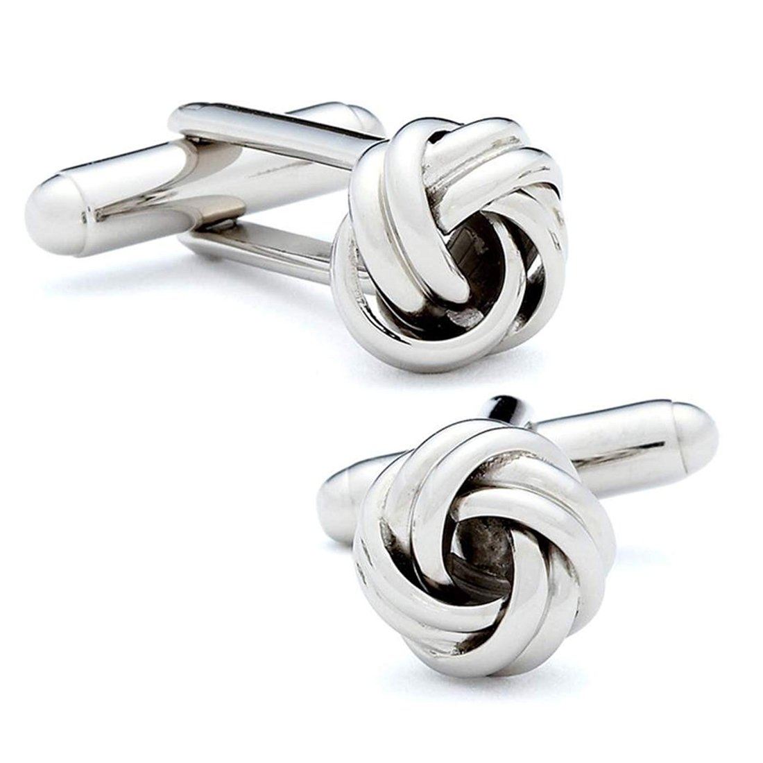 Peora Classic Silver Knot Cufflinks Set Office Formal Wedding Shirt Jewellery for Men Business Corporate Gift (B07BT6DTK2) Amazon Price History, Amazon Price Tracker