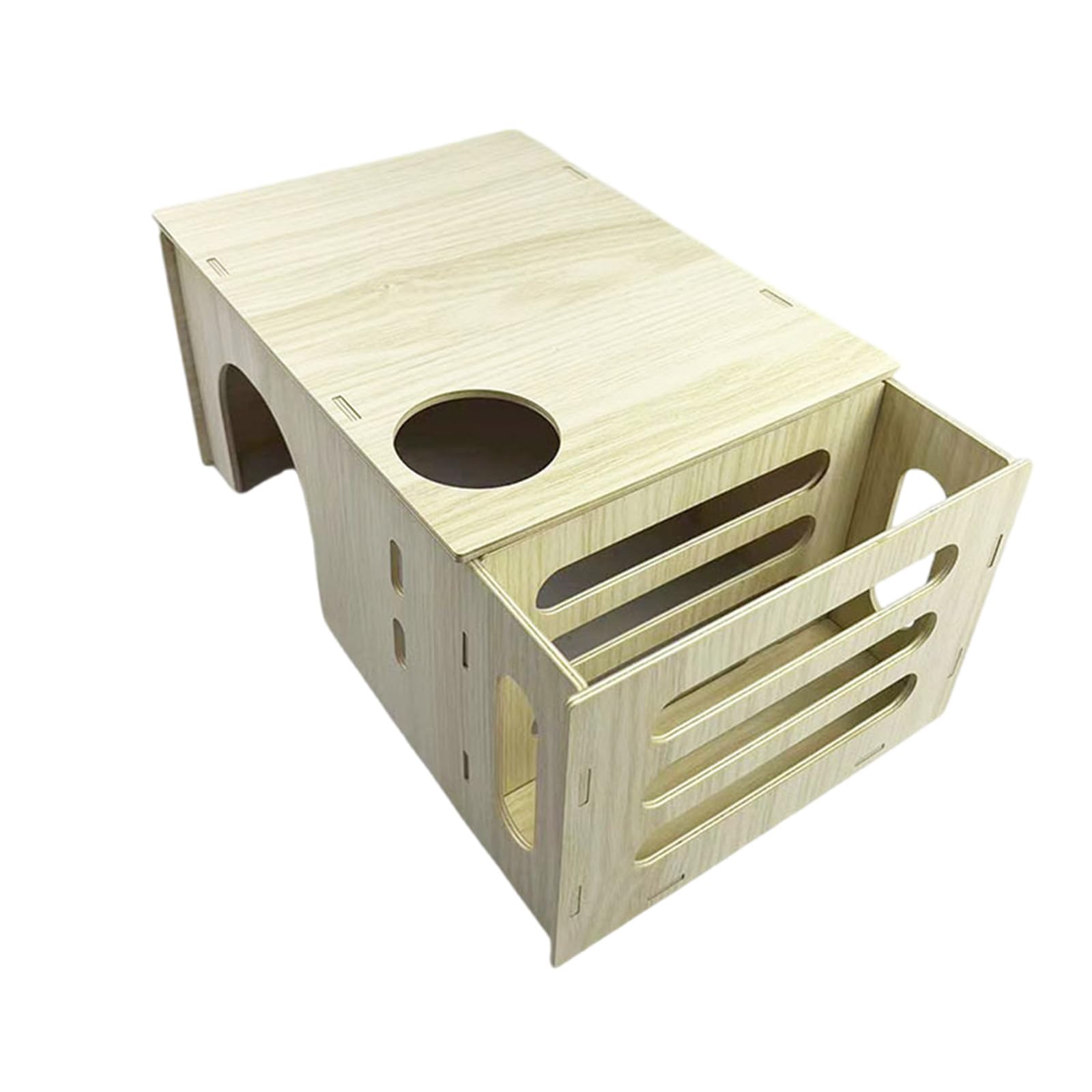 Abri en bois pour lapins et hamsters avec support de biberon