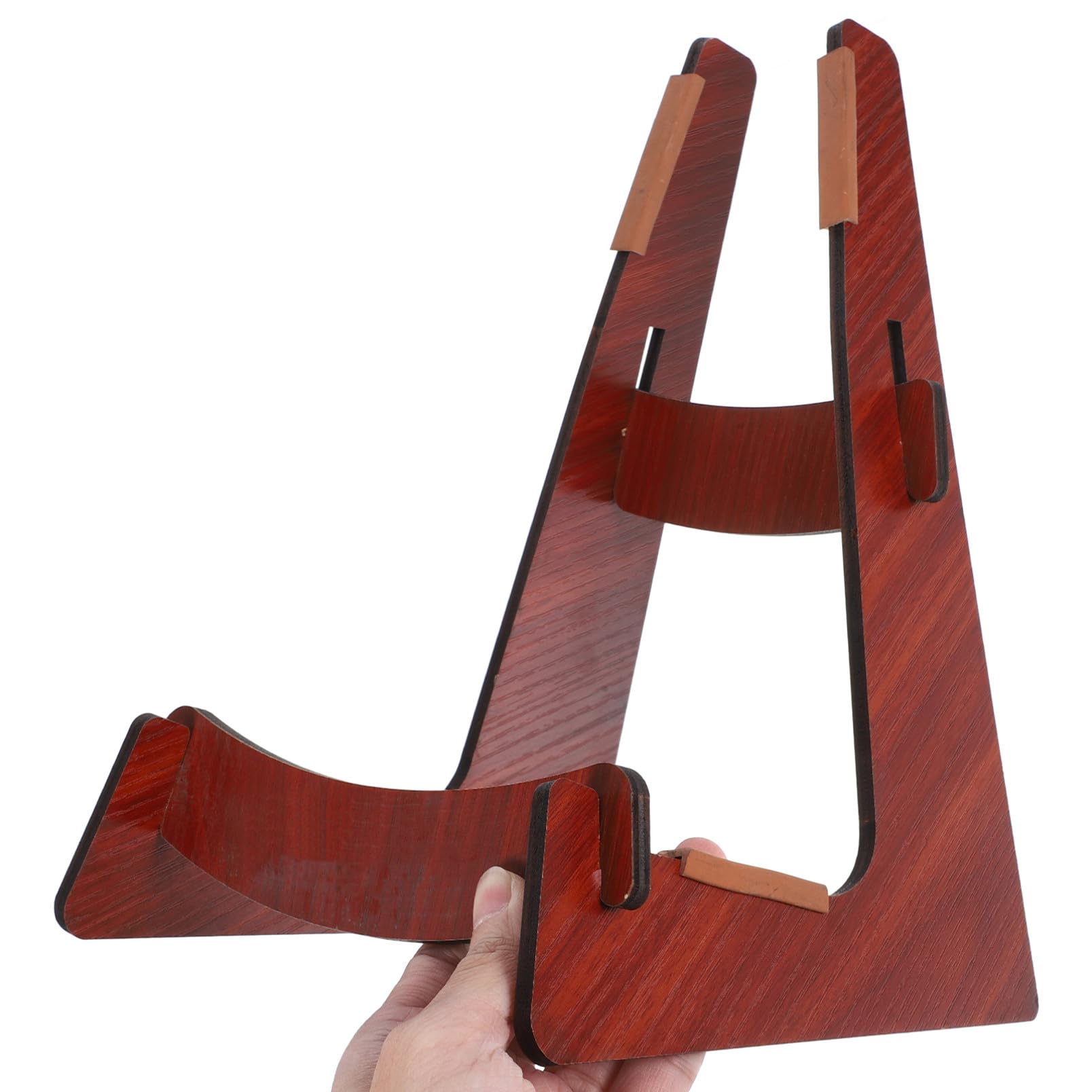 HEMOTON Supporto Per Chitarra Da Pavimento Da 3 Pezzi Supporto Per Chitarra Staccabile Struttura in Legno Per Chitarre Acustiche Ed Elettriche