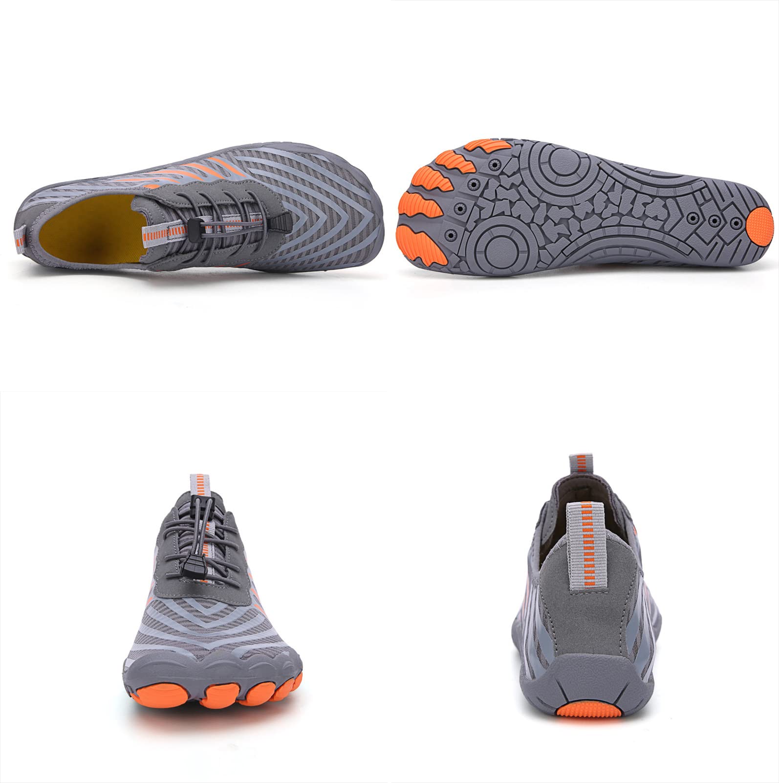 Zapatos Acuáticos para Hombres Zapatos De Playa Descalzos Zapatos De Natación Acuática Yoga Secado Rápido Zapatos Ligeros Zapatos De Fitness Zapatos De Entrenamiento(40 EU, C01-Gray)
