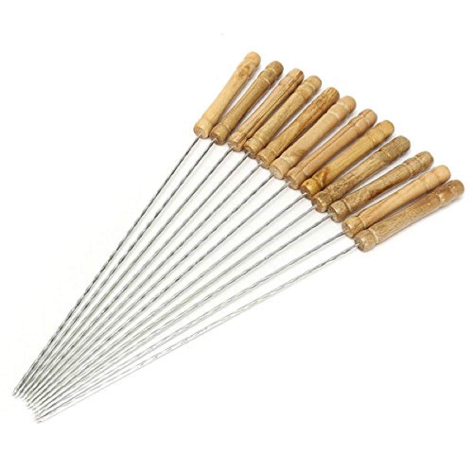 50 Pezzi Spiedini per Barbecue, 25 cm Spiedini Grigliati in