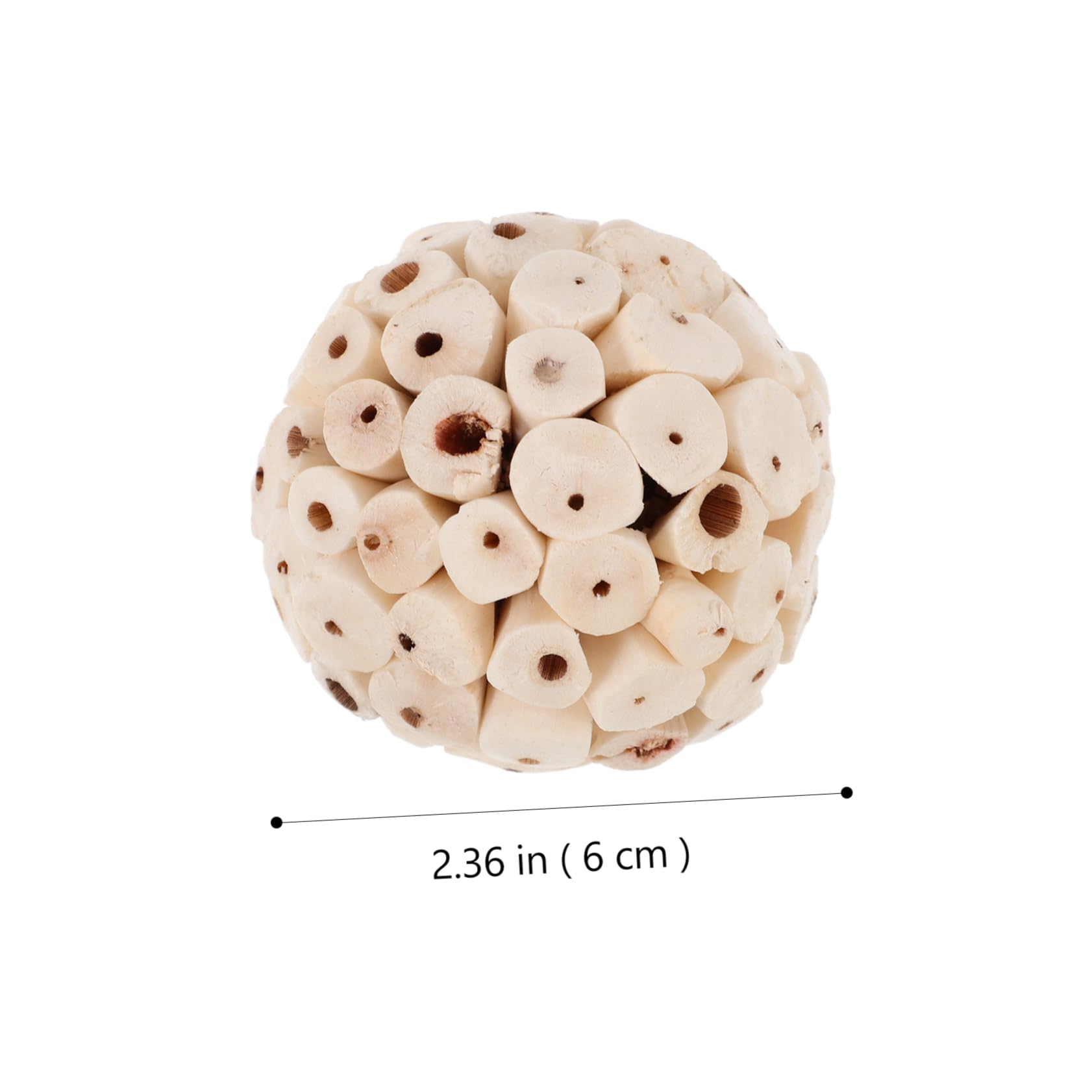 VANZACK 30pièces Jouet à Mâcher pour Oiseaux Et Petits Animaux Balles Écologiques pour Perroquets Chinchillas Et Cobayes