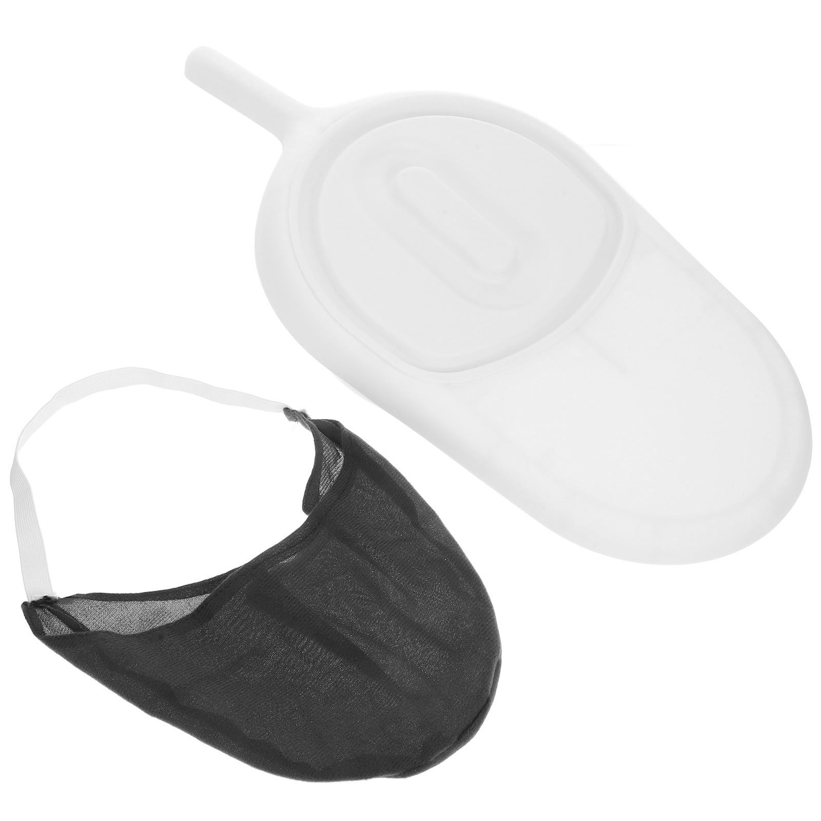 KICHOUSE Padella per Pazienti Anziani Manico in Plastica Bianca, Vaso da Notte Domestico Coperchio e Contenitore Staccabile, Orinatoio Pratico per Uso Ospedaliero e Assistenza Domiciliare
