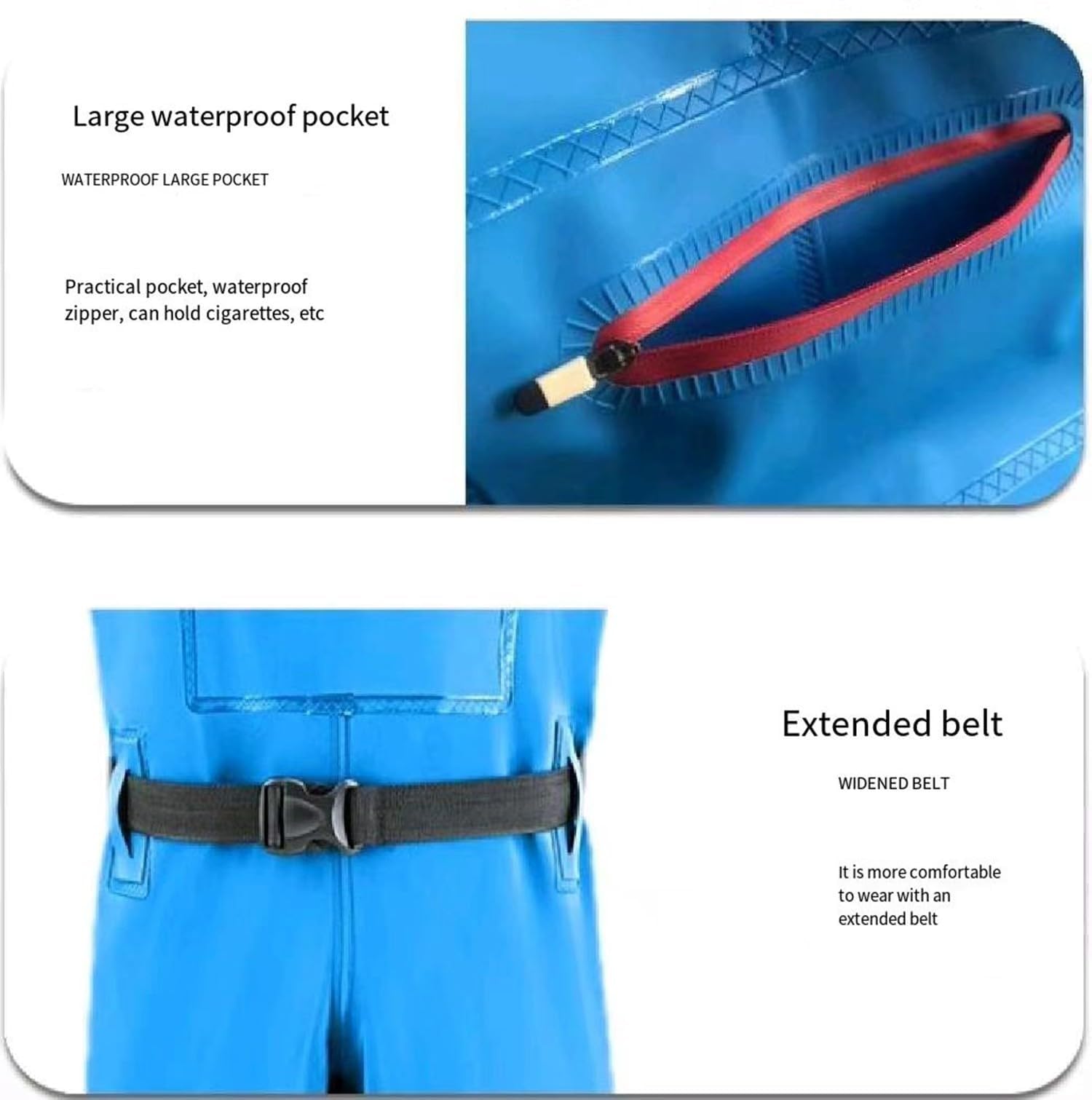 Vadeadores De Pesca, Vadeadores De Cintura De Pesca Impermeables, Waders De Pecho con Botas Pantalones De Estanque, Antideslizantes para Mujeres, Caza, Granjas D,38