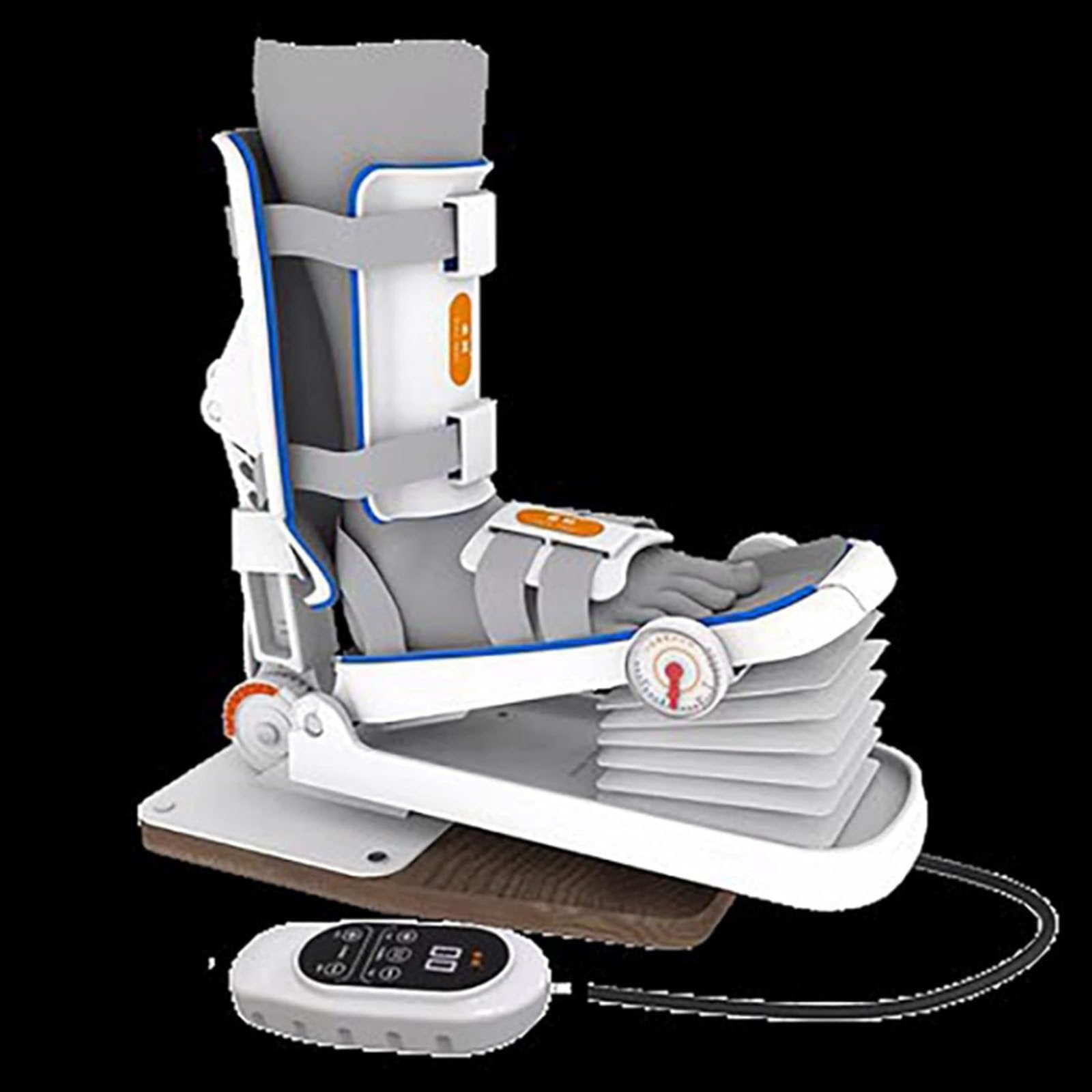 Oiyeknrd Foot Rehabilitation Training Equipment, Ankle Foot Orthosis with Remote Control, Dorsiflexion & Flexion Training,for Stiff Ligament After Stroke and Hemiplegic Fracture Electric