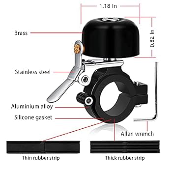 Greallthy Bike Bell Classic Brass Bicycle Bell,Bike Bells