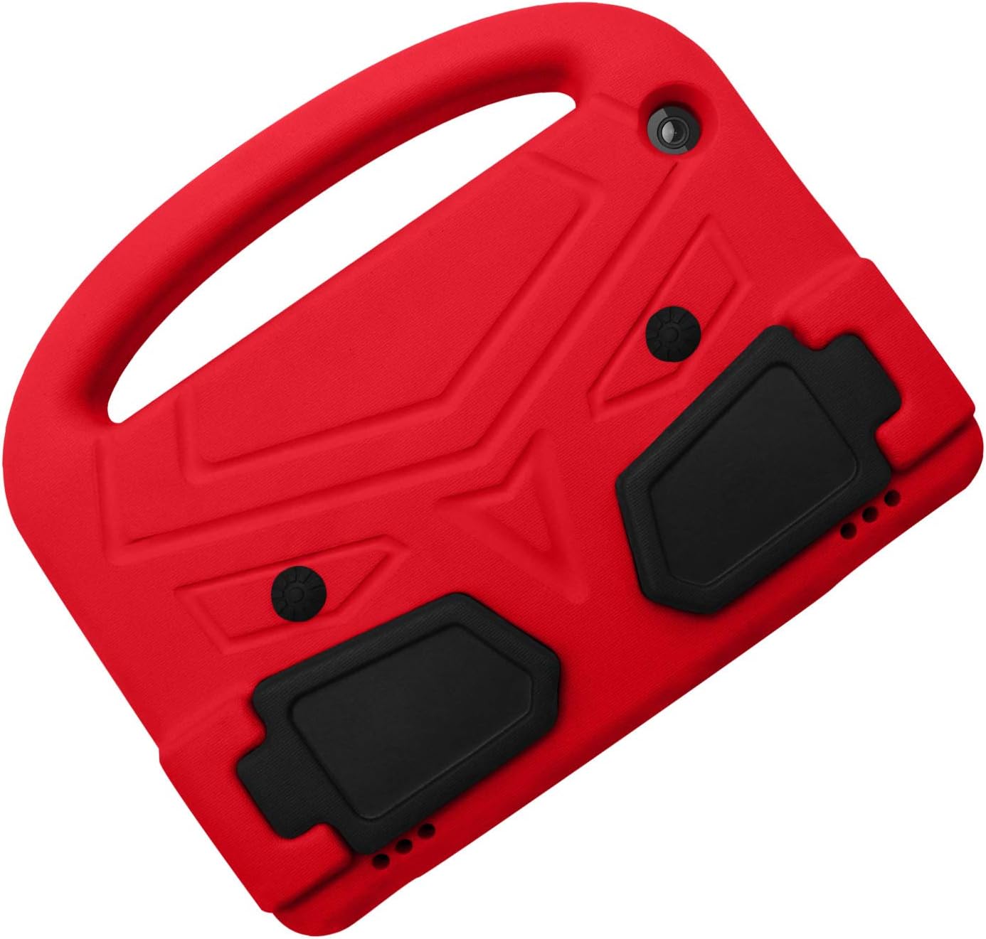 Kids Case for Amazon Fire HD 8" Tablet 6th/7th/8th Generation (2016/2017/2018), Techcircle Child Proof EVA Foam Shockproof Handle Stand Carrying Case Cover, Red