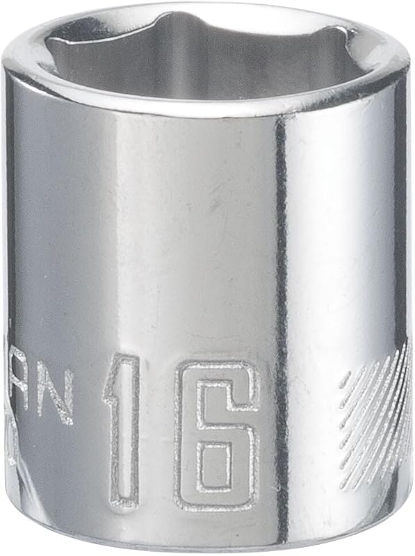 Soquete Sextavado Raso CRAFTSMAN 16 mm, Encaixe de 9,5 mm (3/8 pol.), 6 Pontos CMMT43570