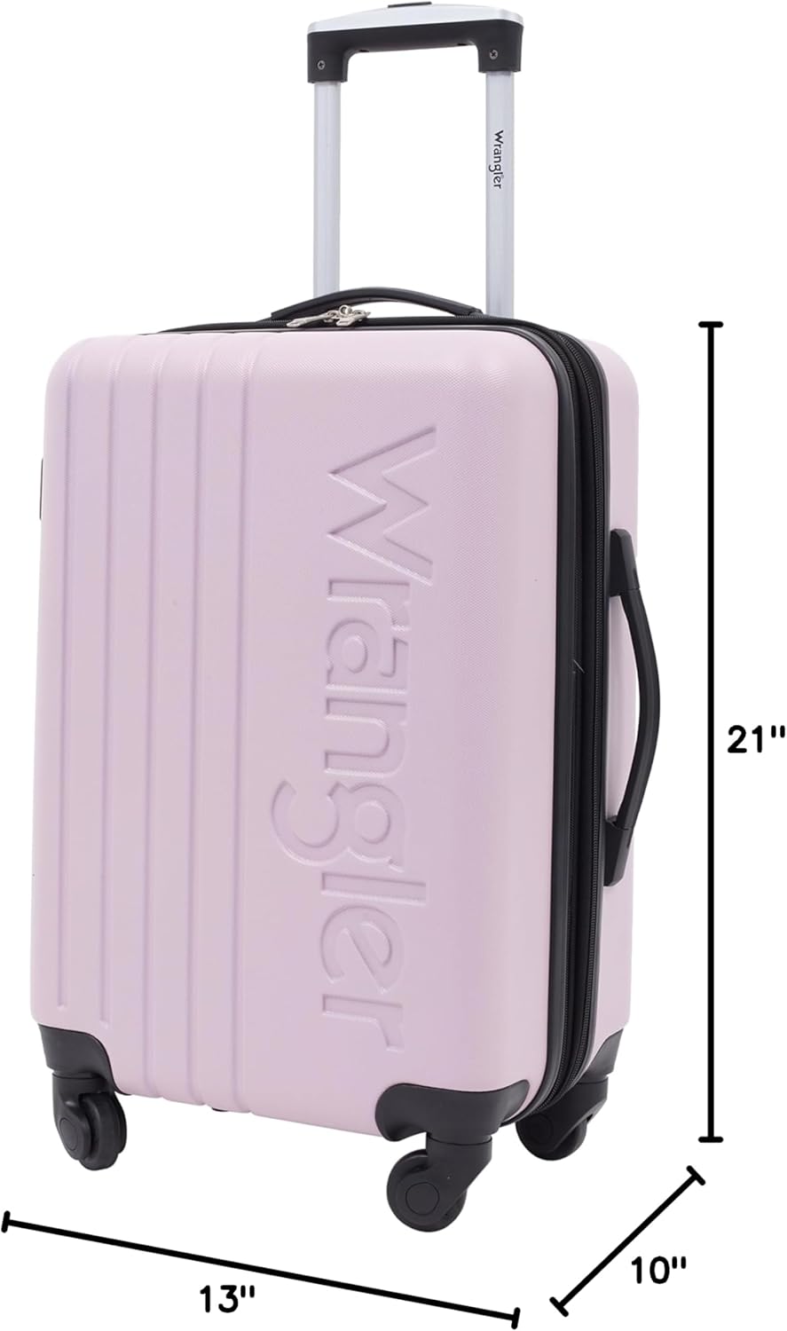 Wrangler Carry-On Luggage Set, Lilac - Image 8