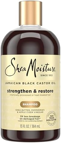 SHEA MOISTURE Jamaican Black Castor Oil Strengthen & Restore for Damaged Hair Shampoo shampoo for Damaged Hair 13 oz