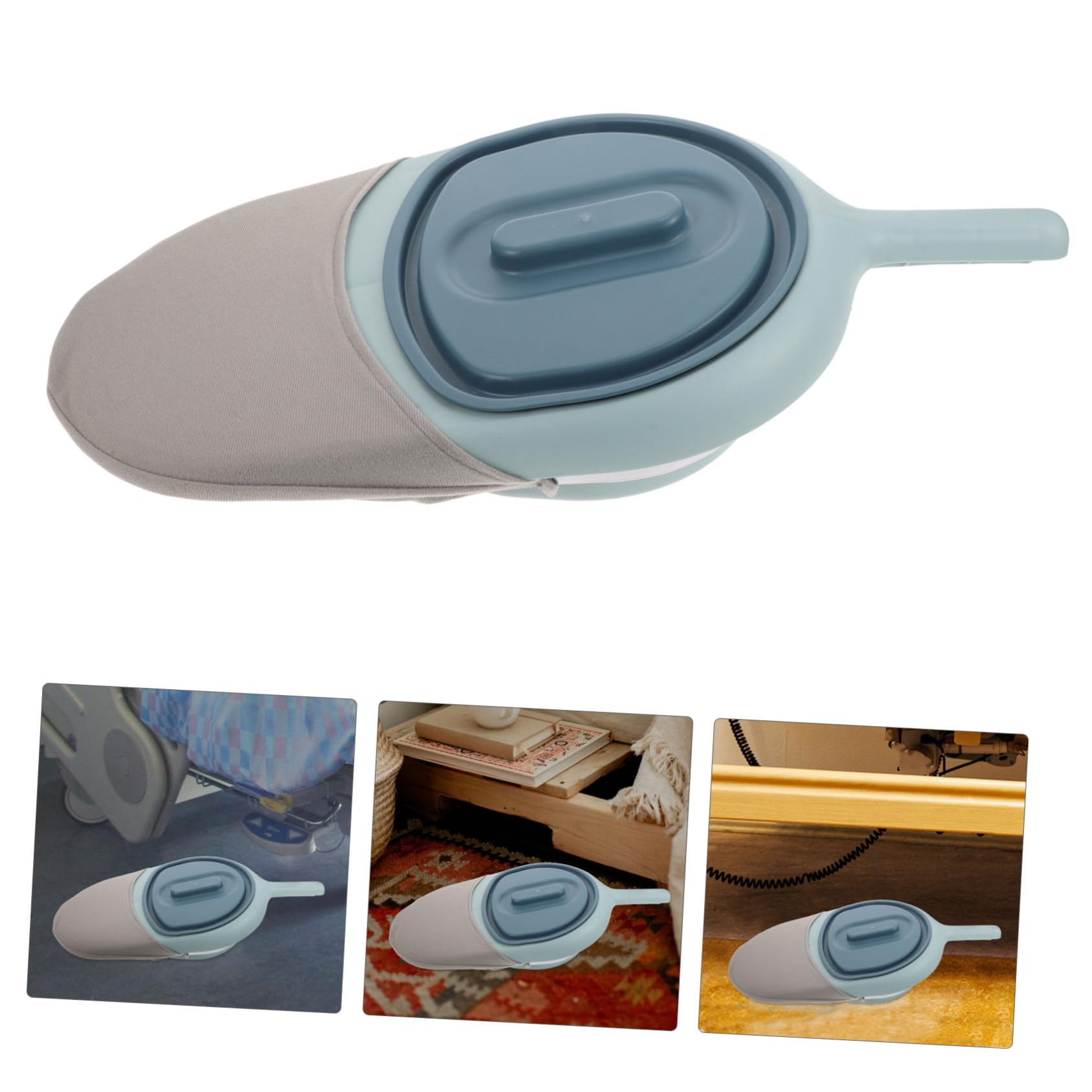 FOMIYES Padella per Pazienti Allettati in Plastica, Forma Rotonda, Facile da Pulire e Resistente, Design Compatto per Anziani e Donne in Casa e Auto Colore Casuale