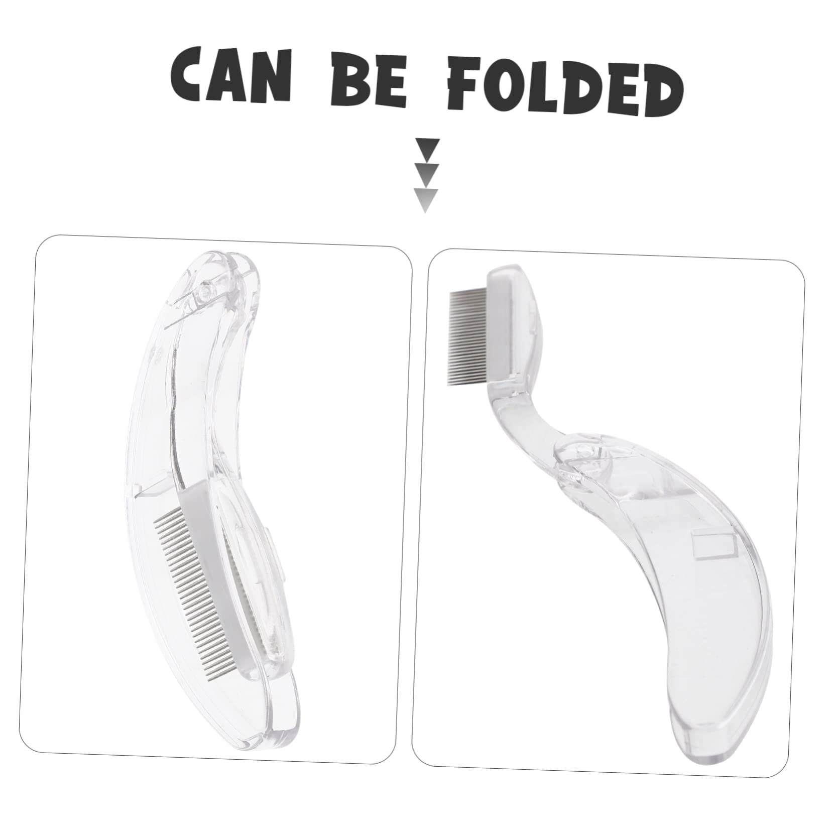 SOESFOUFU Metal Eyebrow Lash Comb Set 2 in 1 Makeup Tool Eyebrow Eyelash Brush for Girls