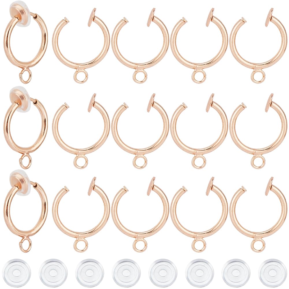 Boucles d'oreilles à clip anti-douleur en laiton pour fabriquer vos bijoux facilement