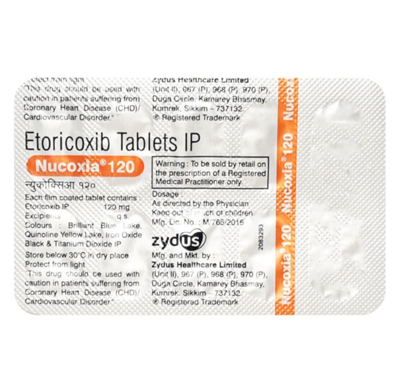 Nucoxia 120 - Strip of 10 Tablets