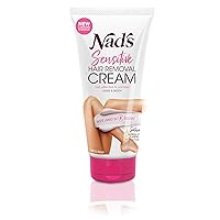 Vista 1 de Nad's Crema depilatoria - Depilación suave y calmante para mujeres - Crema depilatoria sensible para cuerpo y piernas, 5.1 onzas