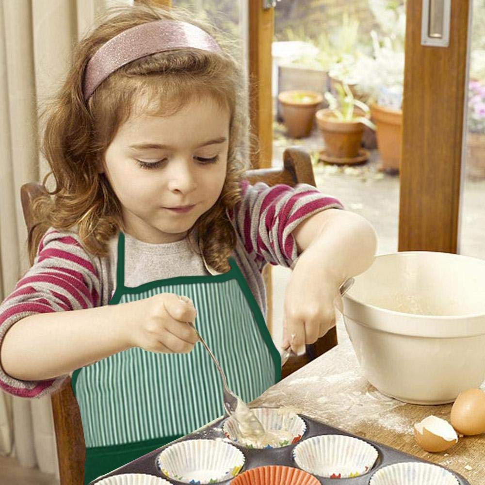 iwobi 6 Pièces Tablier Cuisine Enfant, Chef Set Enfant Ensemble de Cuisine et de Patisserie pour Enfants