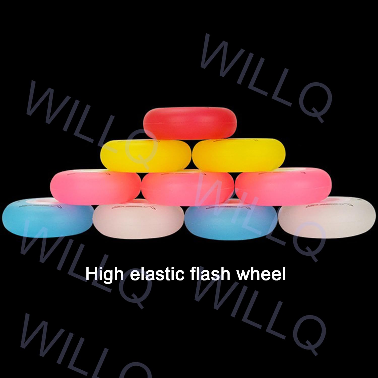 Paquete de 8 Ruedas Luminosas LED de 85 A Que Brillan en la Oscuridad para Patines en línea, para Interiores y Exteriores, de 72 mm, 76 mm y 80 mm.
