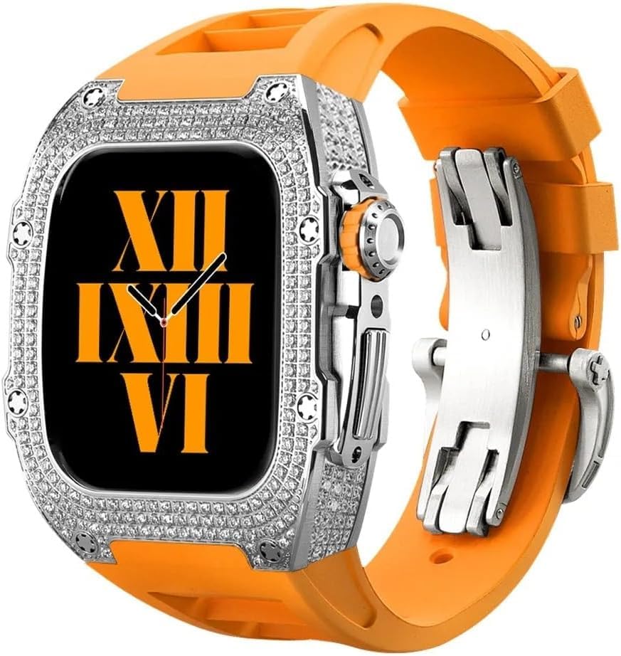 Bracelet en caoutchouc fluorescent Apple Watch 44mm pour briller jour et nuit