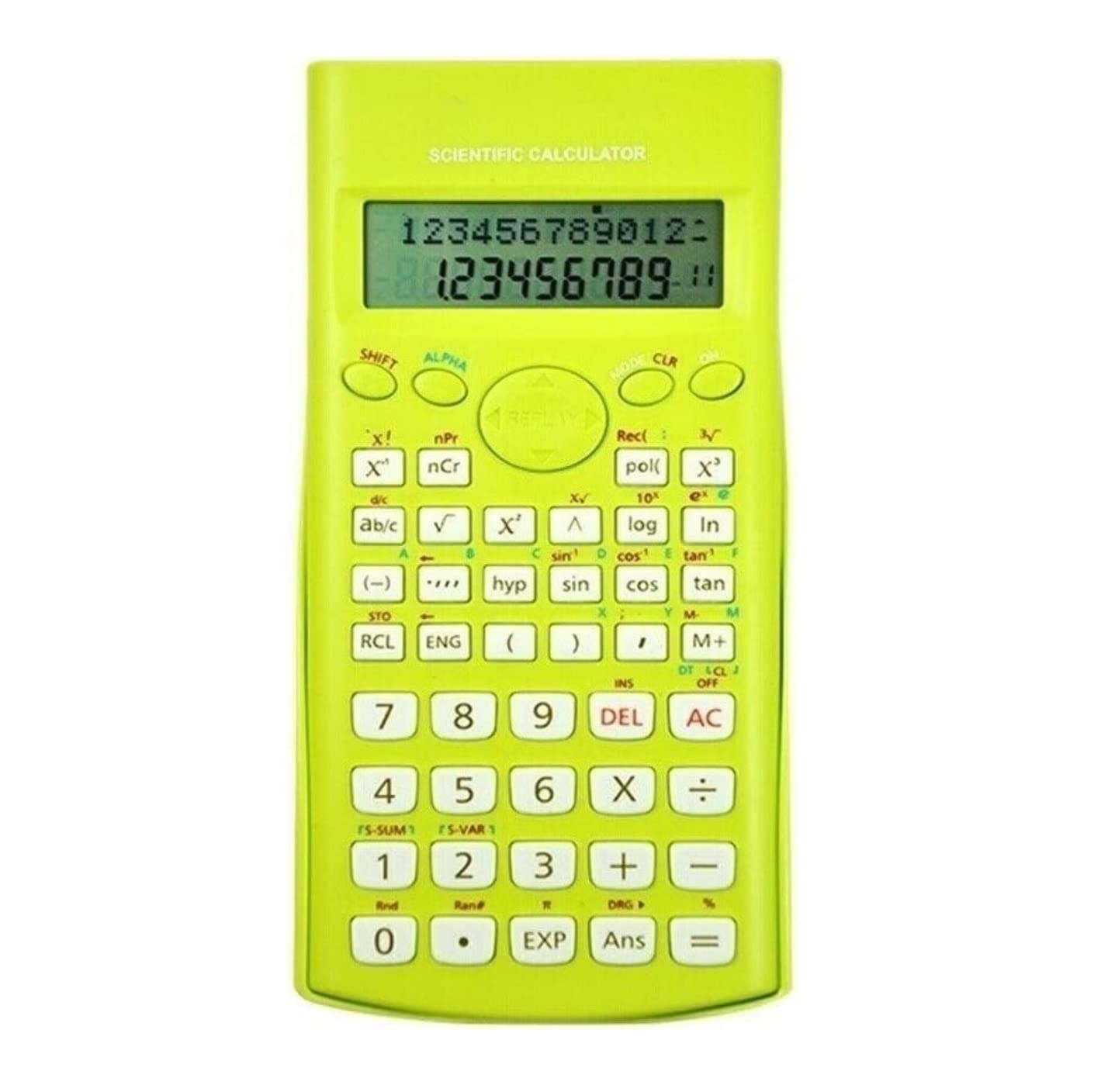 Calcolatrice Calcolatrici Multifunzione Calcolatrice Portatile Equazione Del'ufficio Calcola Display LCD A 12 Cifre di Grandi Dimensioni Tavolo Ufficio(Grün)