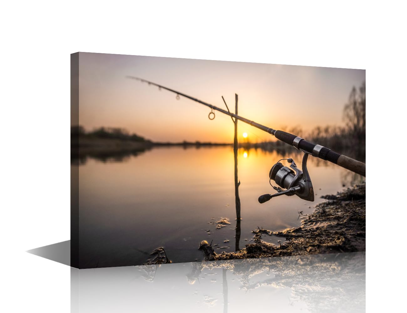 Amazon.com: Fishing Rod Posters Vintage Pictures Carp Fishing Rod Paintings Fishing  Tackle Artwork 1 Piece Canvas Home Decor for Living Room Bedroom Office  Giclee Wooden Framed Stretched Ready to Hang 24x16 in: