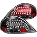 Anzo USA 321109 Pontiac Grand Am Black LED Tail Light Assembly - (Sold in Pairs)