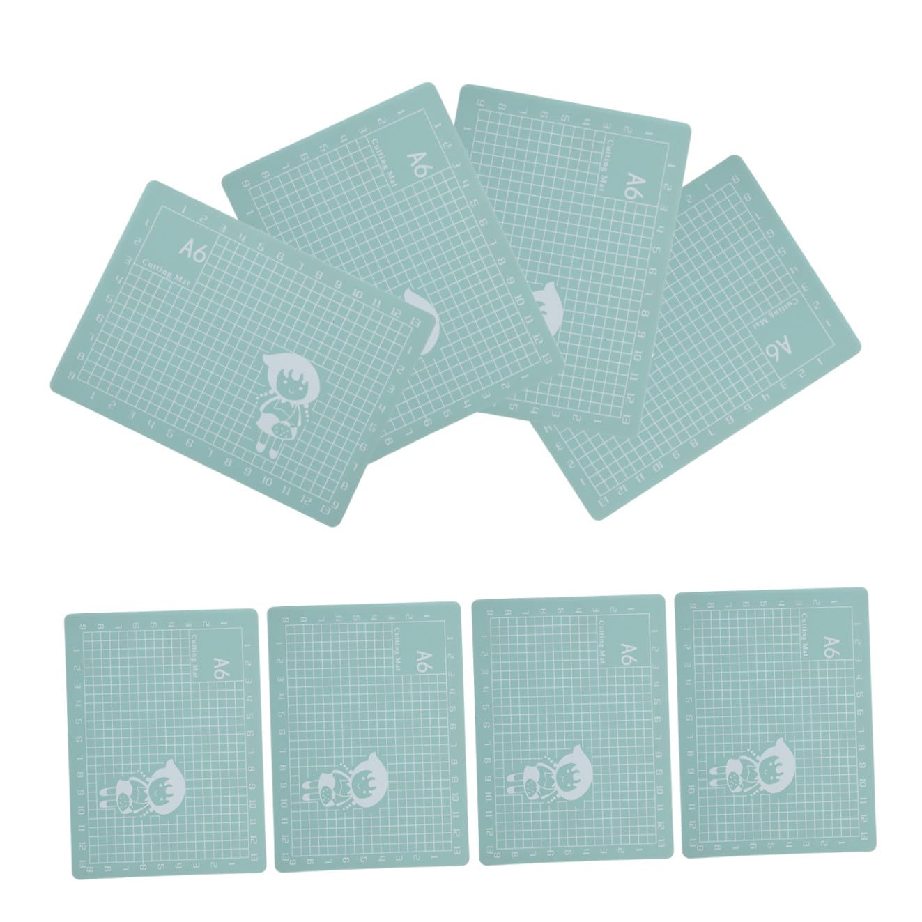 Tapis de découpe lot de 8 pièces double face antidérapant avec marquages précis