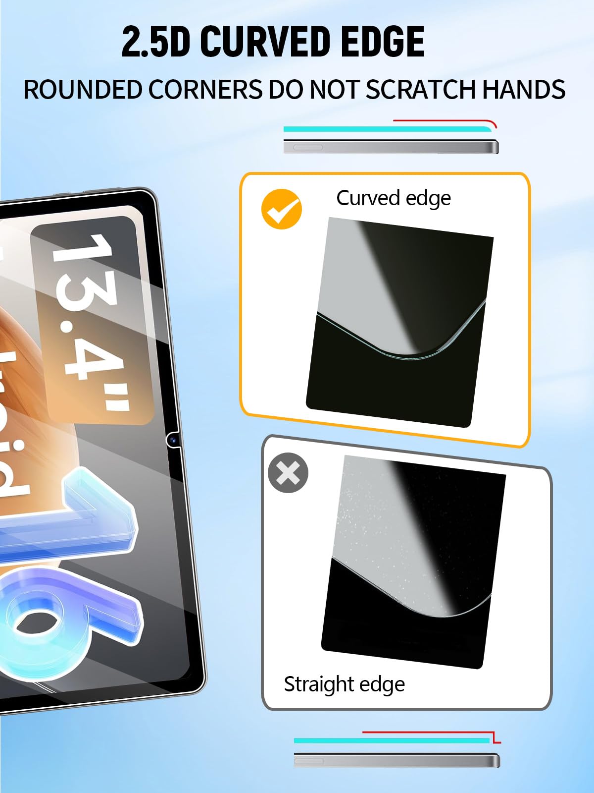 Film De Verre Trempé Pour Tablette 13.4 Pouces, Pour TECLAST