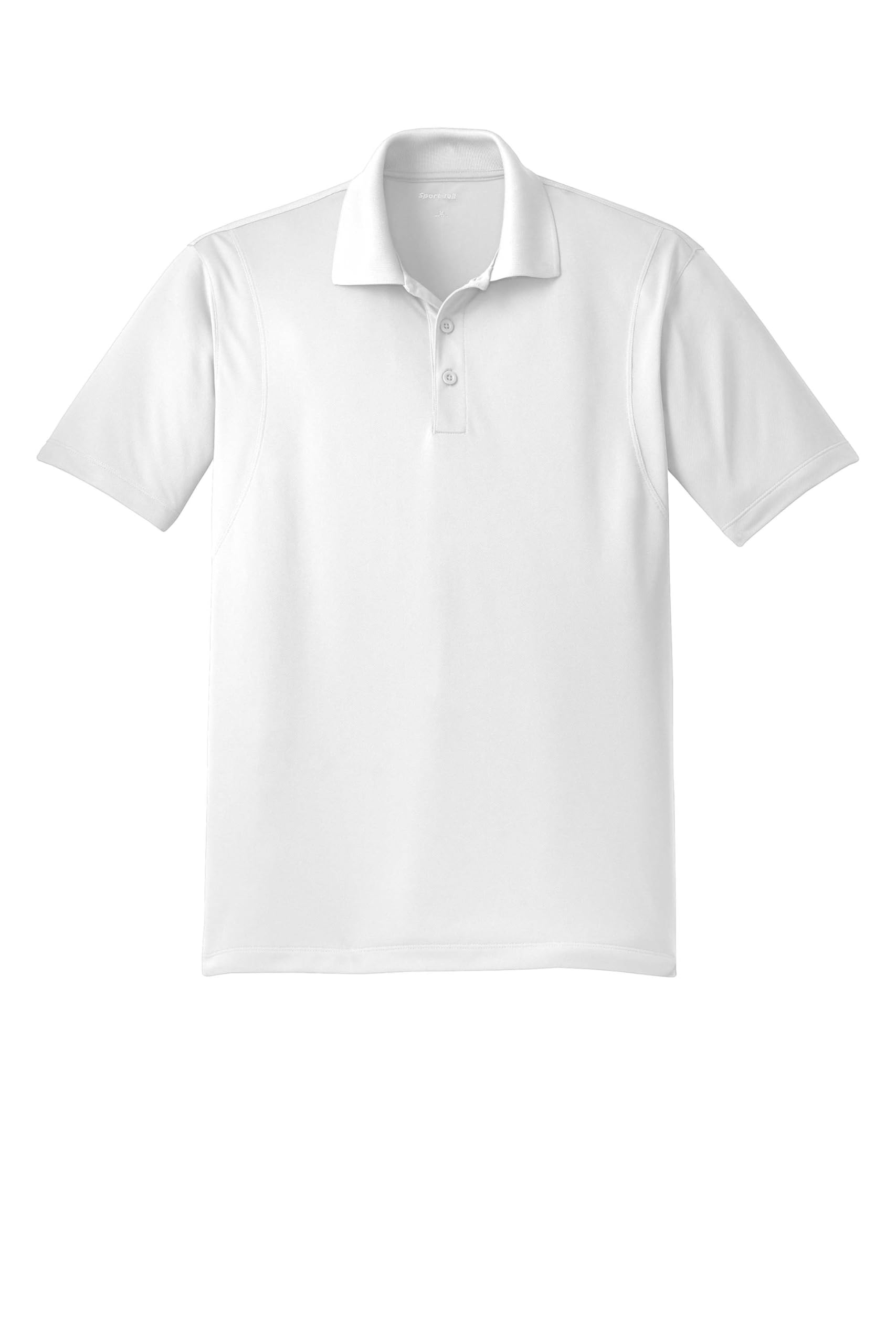 SPORT-TEK Women's Micropique Sport-Wick Polo | Ladies Short Sleeve Collared Shirt, Lightweight Relaxed Fit Top for Work, Tennis & Golf White