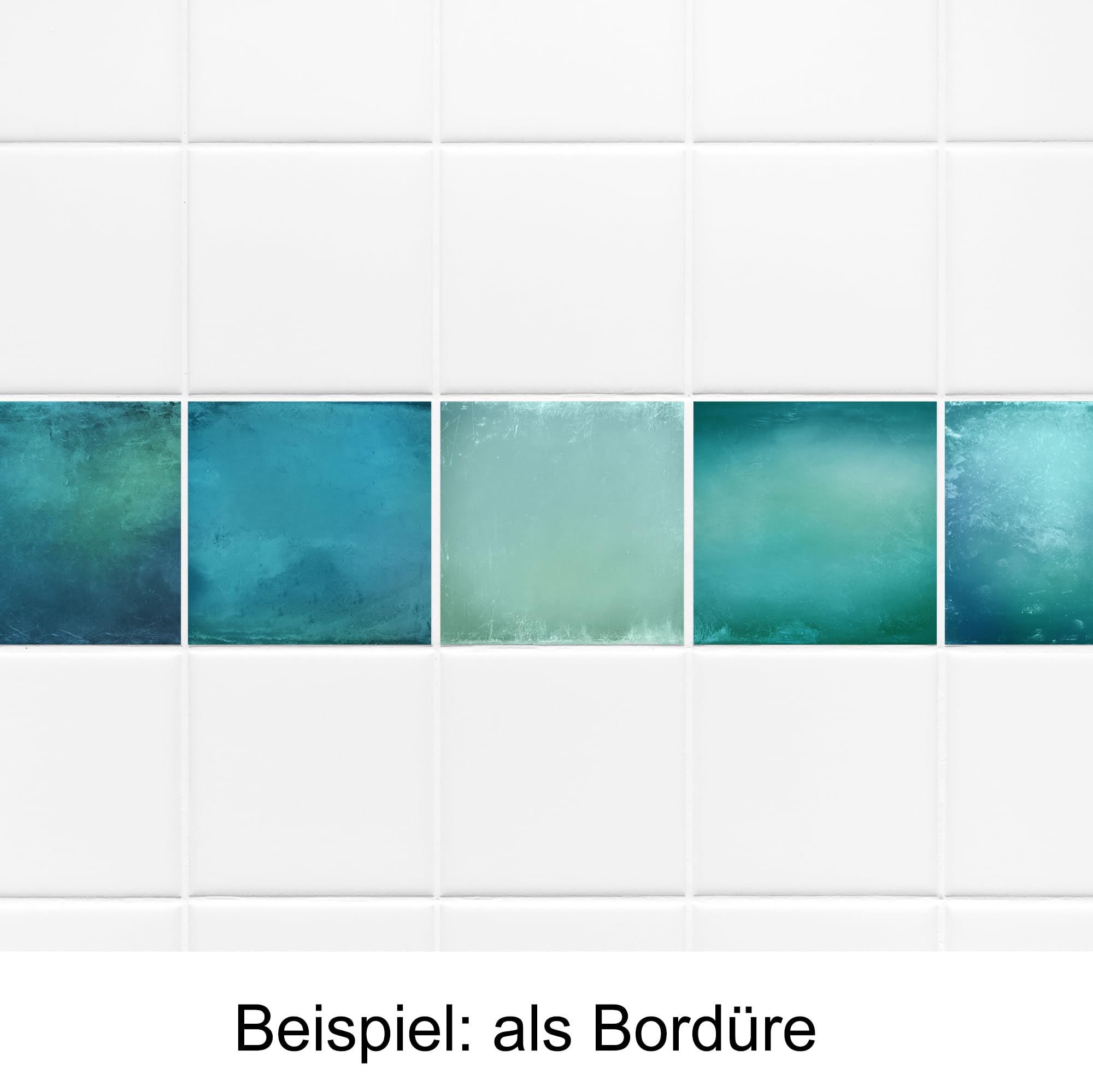GRAZDesign Fliesenaufkleber Set - Maritim Design, Selbstklebende Dekorfolien für Küche & Bad, Wasserfest DIY Wanddekoration - 15x15cm