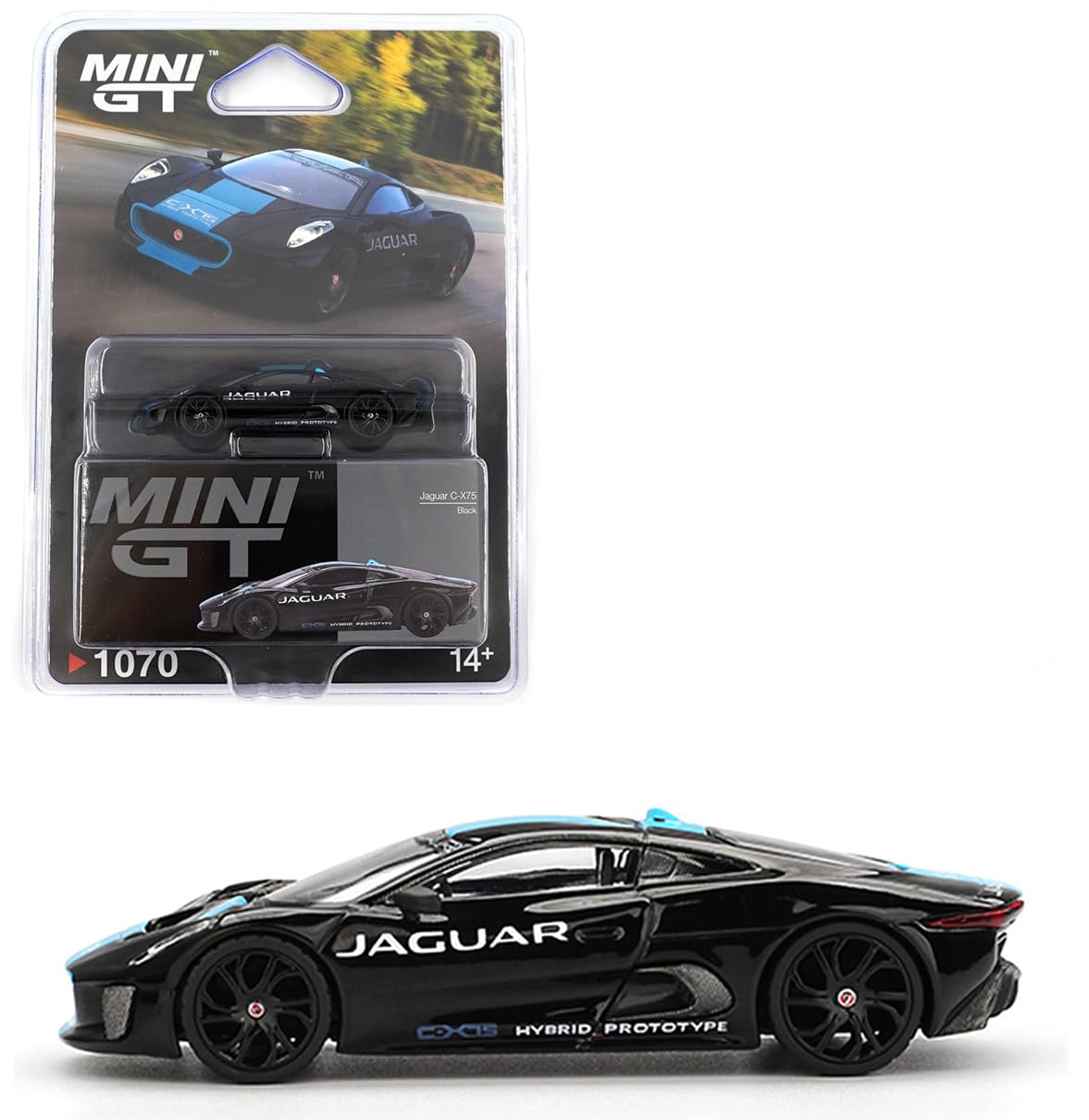 1/24 ＢＥＮＺ、ＢＭＷ、ＪＡＧＵＡＲ　4台セット Modelo de carro fundido compatível com Jaguar C-X75 preto 1:64