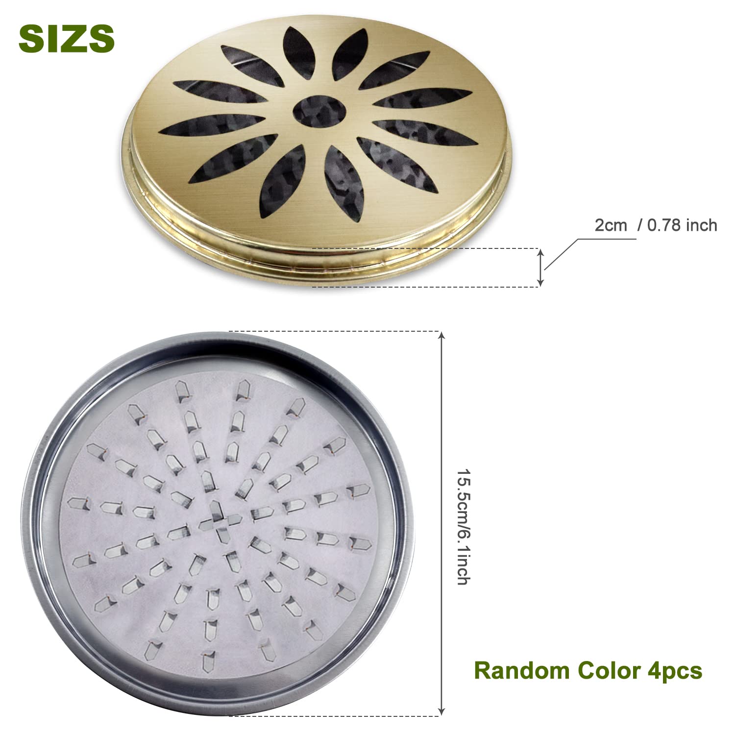 Annhao 4 Pezzi Porta zampirone portatile in acciaio inox, Bobina Repellente con Copertura Porta Incenso, Porta Bobina Repellente per Casa Campeggio, Viaggi Anti zanzare, porta zampirone da ester