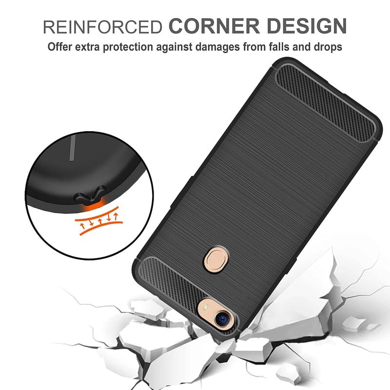 Image of Hybrid Carbon Fiber Back Case for Oppo F5 (Black)