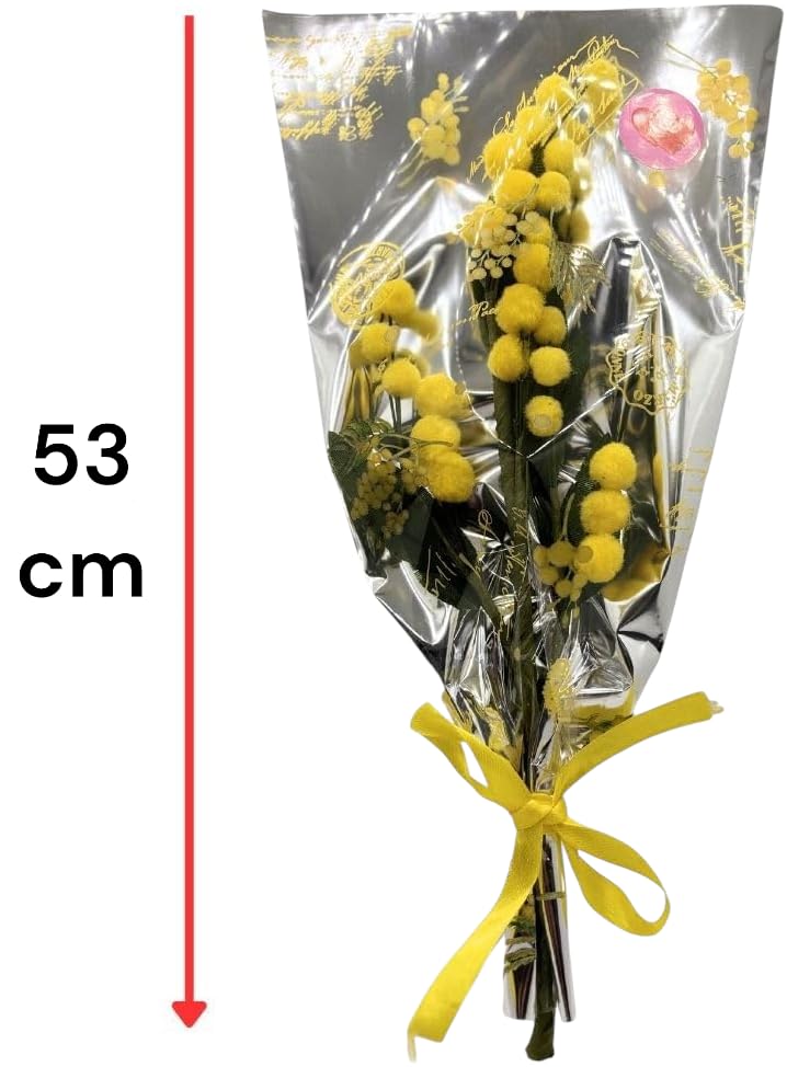Peluche Orsetto, Santero e Mimose artificiali regalo festa della donna