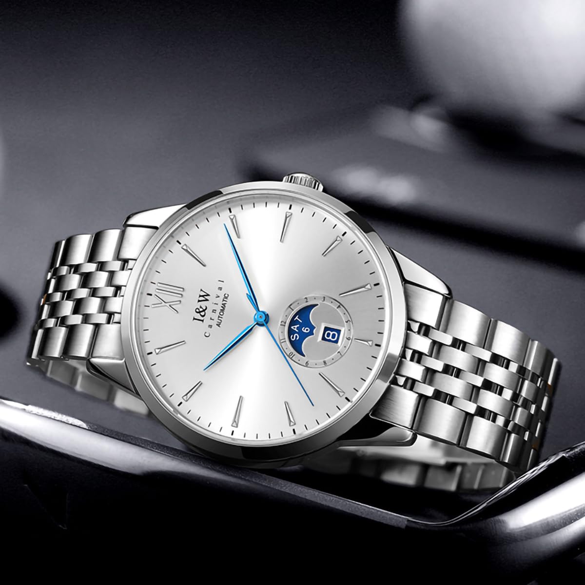 TEINTOP I&W Automatik Uhr Herren Mechanische Uhren Japanische Bewegung Armbanduhren