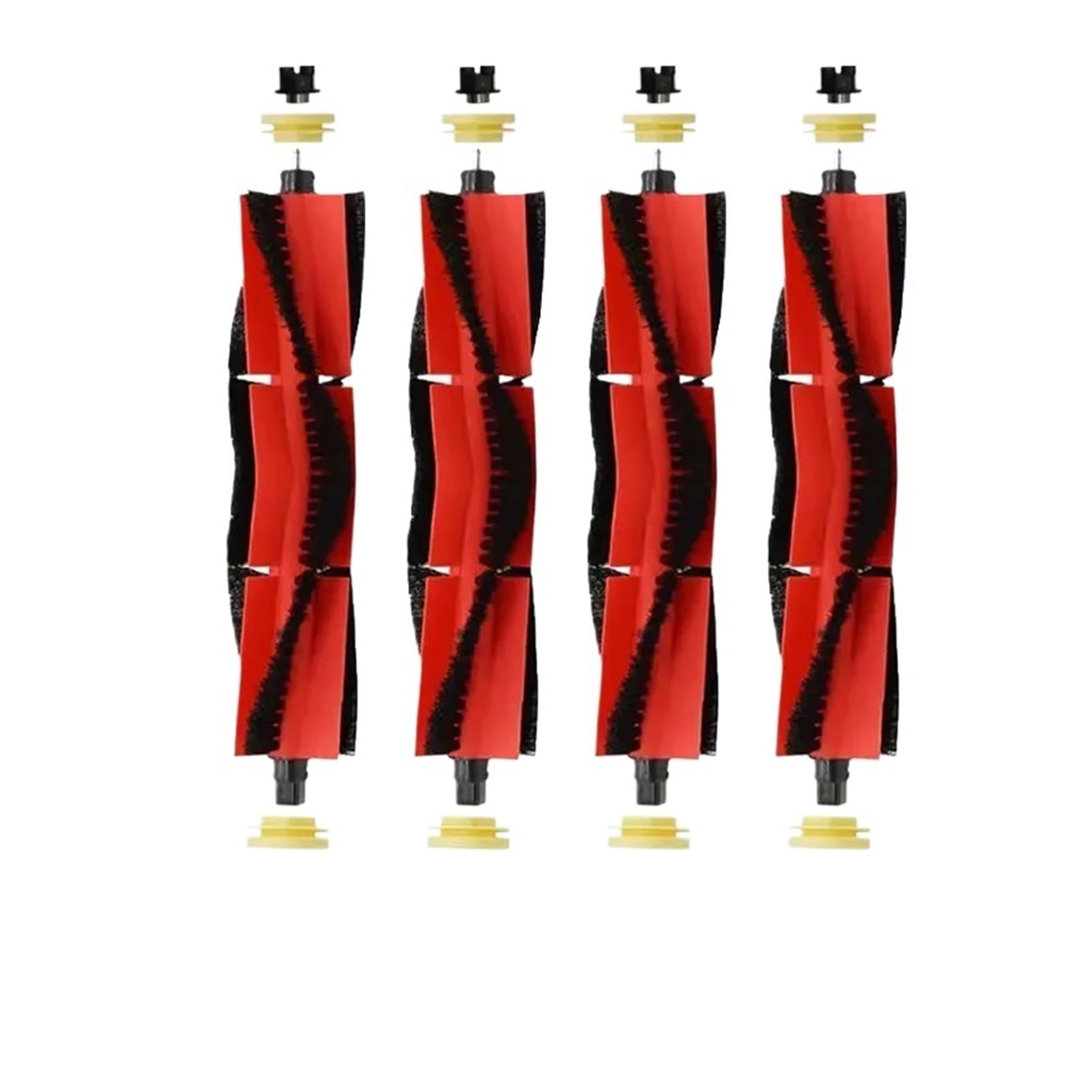 Nbgrqweczs 4Pcs Main Brush，Compatible For Xiaomi，Robot Vacuum Cleaner 1 / 1S Sdjqr01rr Sdjqr02rr Sdjqr03rr，Compatible For Roborock，E2 E3 E4 E5 S4 S4 Max S5