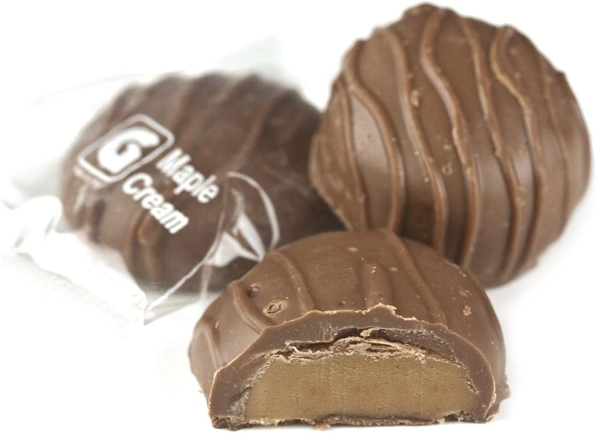 Giannios Candy Milk Chocolate Maple Creams Candy, Various Sizes (1 pound)