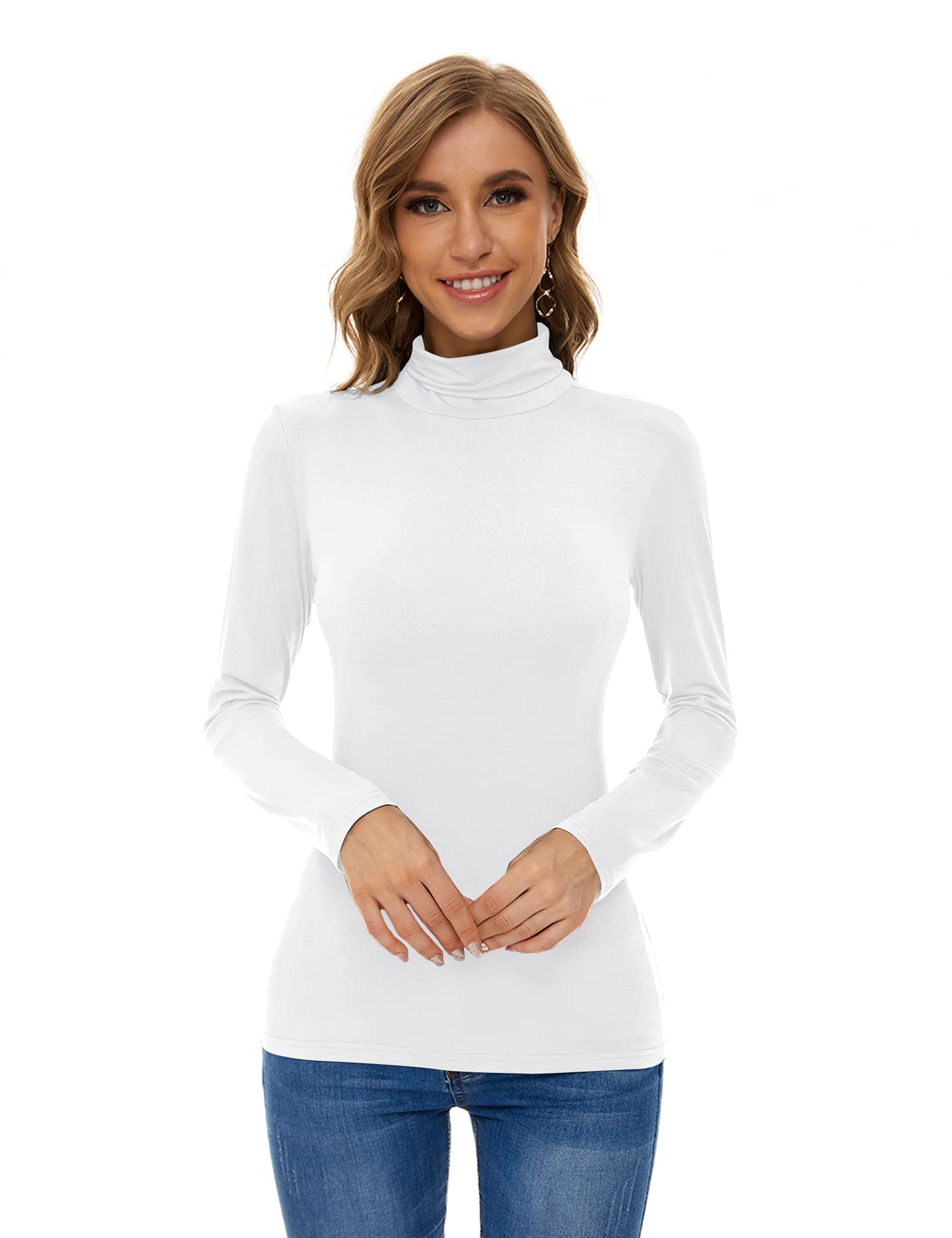 Chioni.odTurtleneck Long Sleeve Active Shirts Base Layer