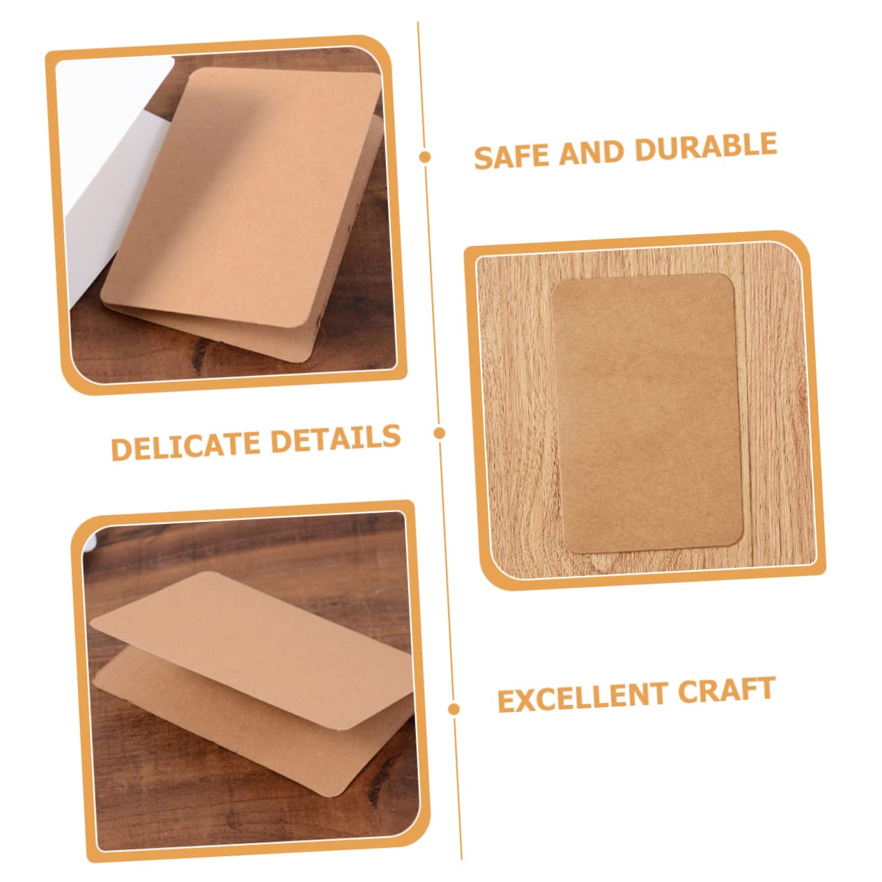 Lot De 100 Cartes De Vœux Vierges En Papier Pour La Fabrication De Cartes De Vœux