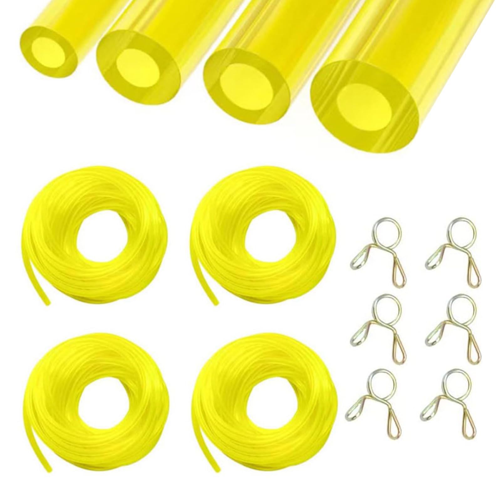 4 Piezas 1m Mangueras de Combustible, Anguera De Gasolina, Manguera de Aceite 2 x 3.5mm, 2.5 x 5mm, 3 x 5mm, 3 x 6mm, para Motosierras, Sopladores